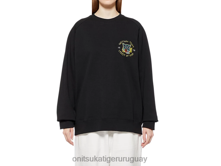 Onitsuka Tiger sudadera unisexo J06BX394 negro ropa