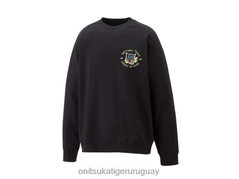 Onitsuka Tiger sudadera unisexo J06BX394 negro ropa
