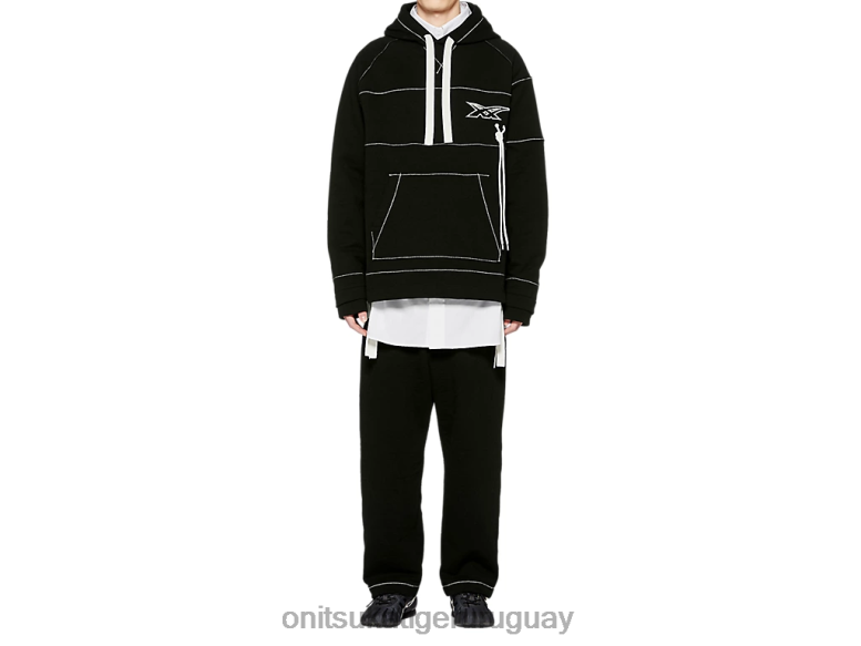 Onitsuka Tiger sudadera unisexo J06BX397 negro ropa