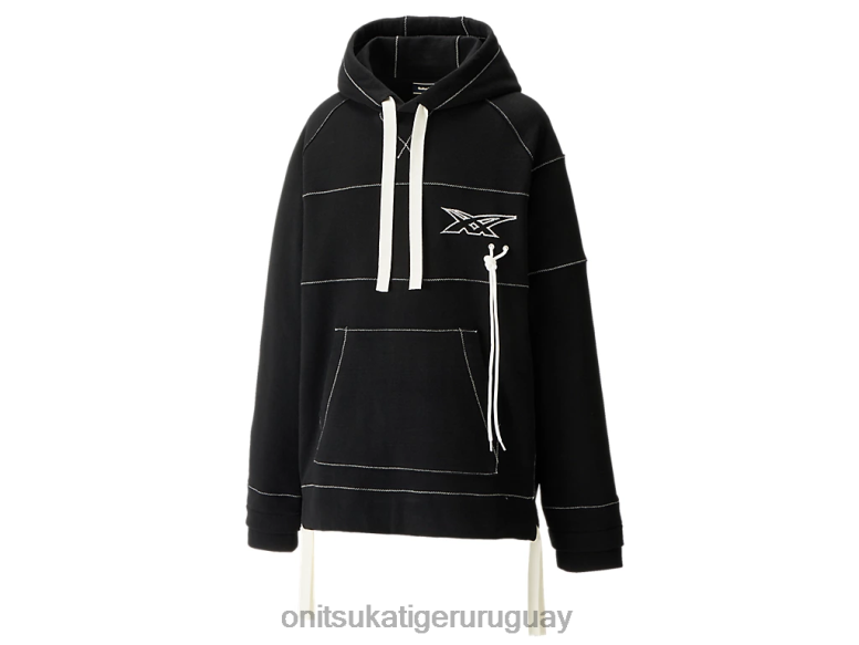 Onitsuka Tiger sudadera unisexo J06BX397 negro ropa