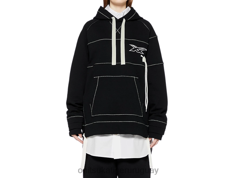 Onitsuka Tiger sudadera unisexo J06BX397 negro ropa