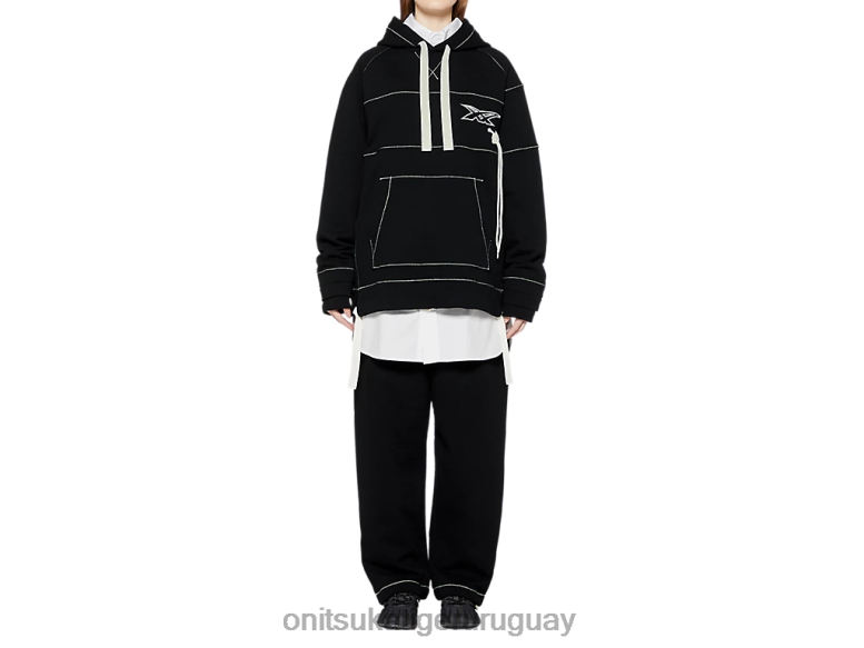 Onitsuka Tiger sudadera unisexo J06BX397 negro ropa