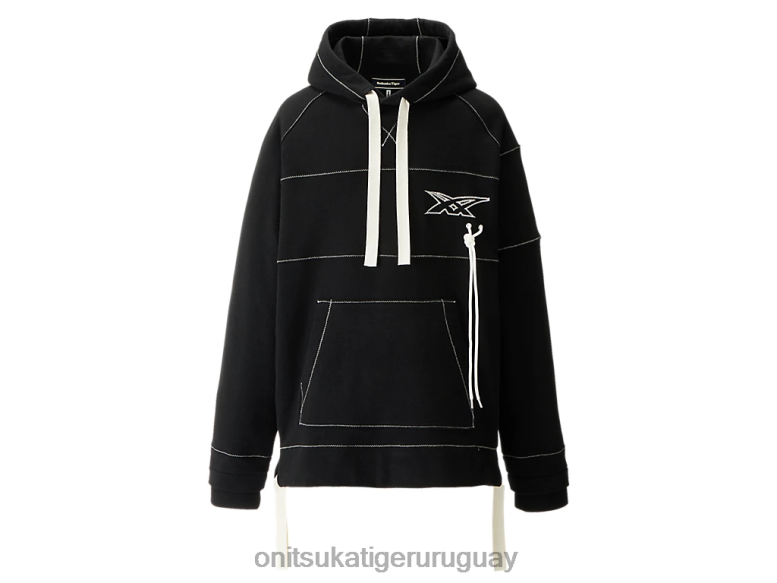 Onitsuka Tiger sudadera unisexo J06BX397 negro ropa