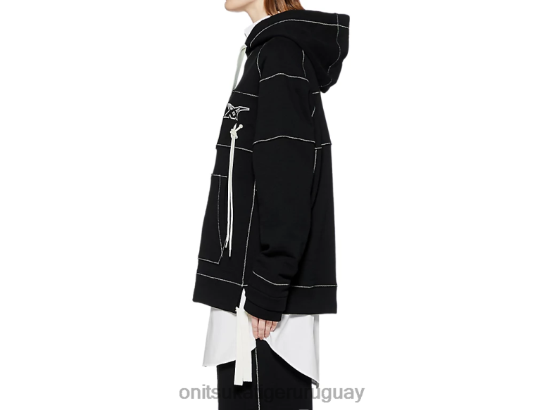 Onitsuka Tiger sudadera unisexo J06BX397 negro ropa