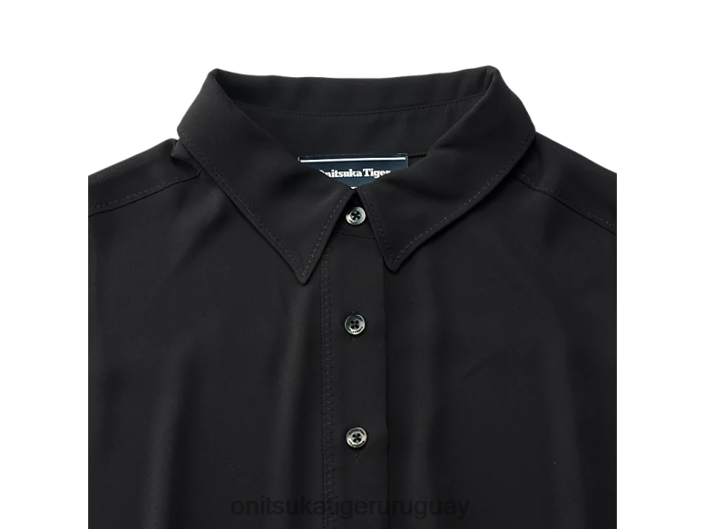 Onitsuka Tiger vestido largo mujer J06BX599 negro ropa