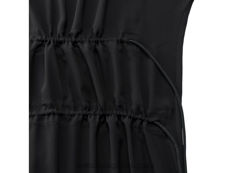 Onitsuka Tiger vestido largo mujer J06BX599 negro ropa