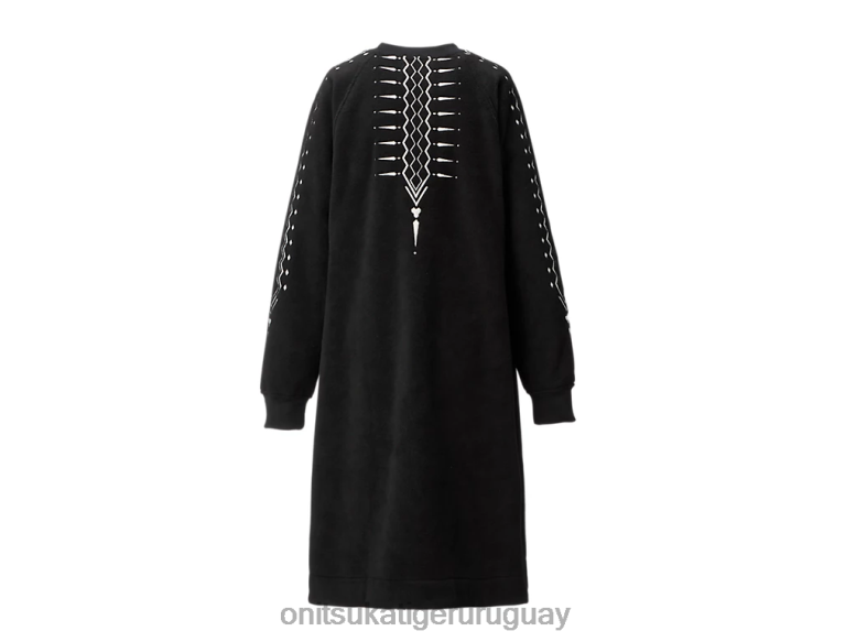 Onitsuka Tiger vestido mujer J06BX608 blanco negro ropa