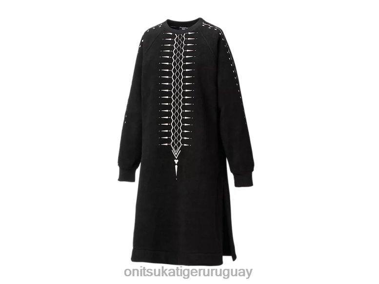 Onitsuka Tiger vestido mujer J06BX608 blanco negro ropa