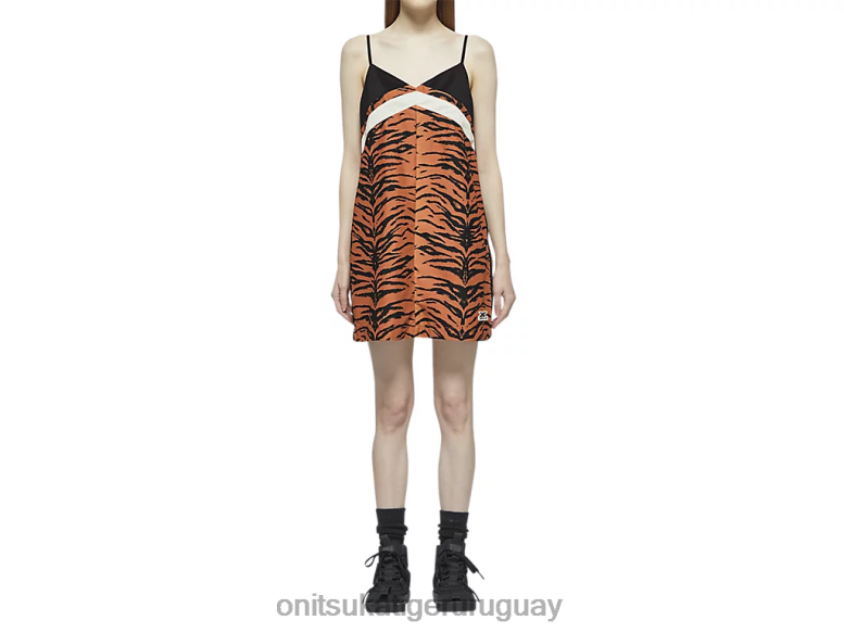 Onitsuka Tiger vestido mujer J06BX614 marrón/negro ropa