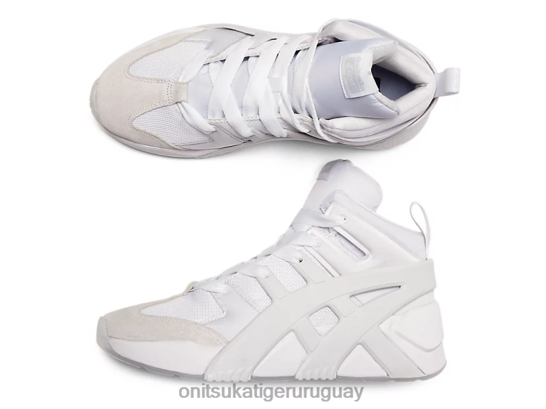 Onitsuka Tiger zapatillas deportivas con logo grande infladas unisexo J06BX200 blanco zapatos