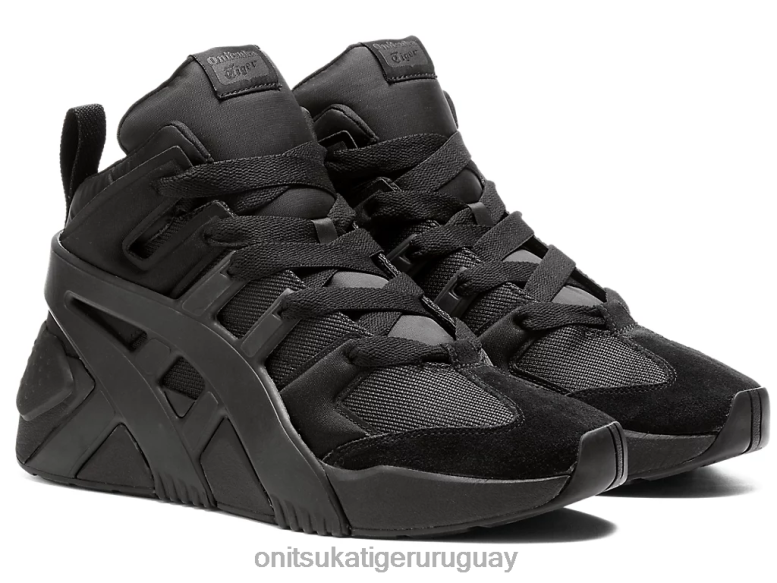 Onitsuka Tiger zapatillas deportivas con logo grande infladas unisexo J06BX203 negro zapatos