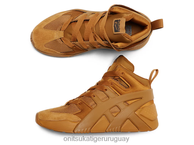 Onitsuka Tiger zapatillas deportivas con logo grande infladas unisexo J06BX207 presidio bronceado zapatos