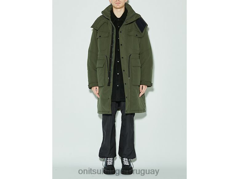 Onitsuka Tiger abrigo hombres J06BX452 caqui ropa