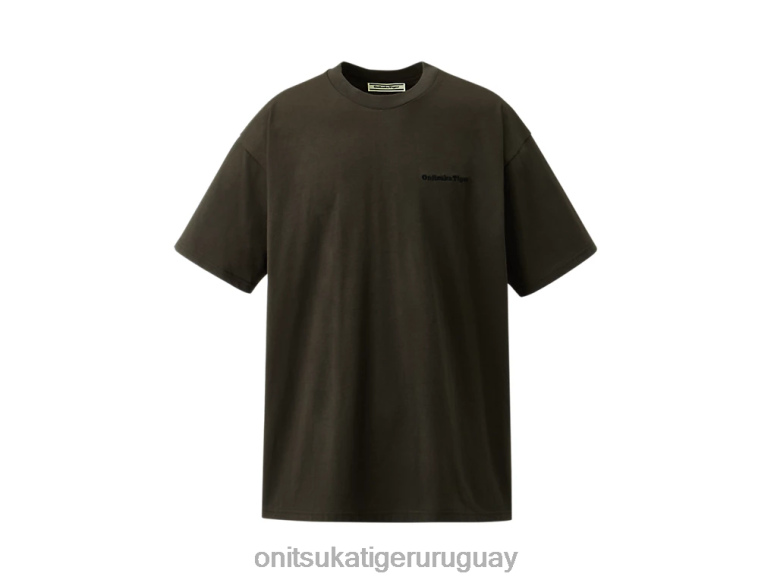 Onitsuka Tiger camiseta gráfica hombres J06BX430 gris oscuro ropa