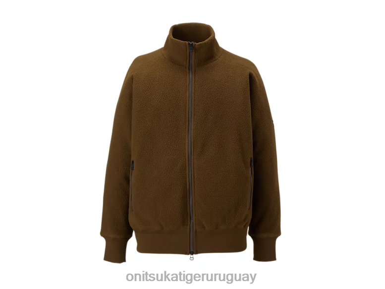 Onitsuka Tiger cazadora holgada hombres J06BX445 aceituna ropa