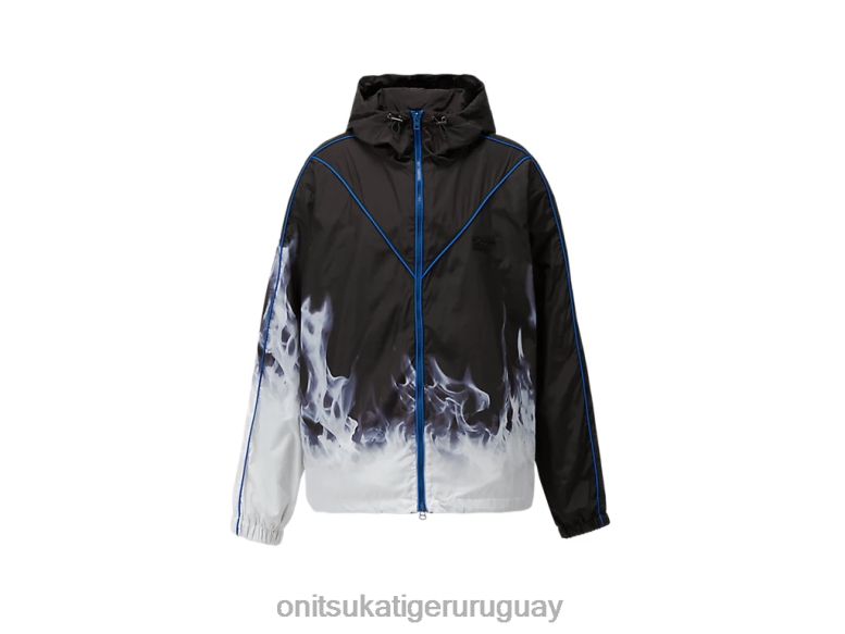 Onitsuka Tiger chaqueta de chándal p hombres J06BX461 azul negro ropa