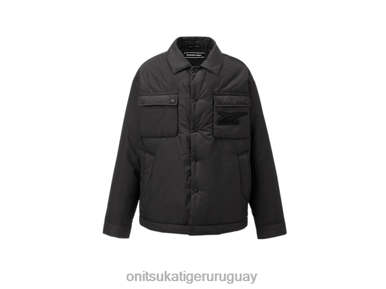 Onitsuka Tiger chaqueta hombres J06BX421 negro ropa