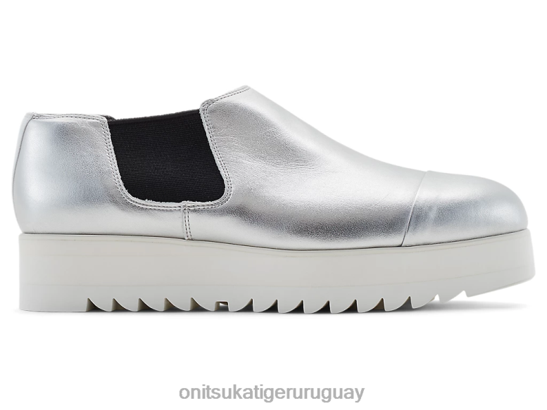 Onitsuka Tiger bota lateral gore lo mujer J06BX558 plata zapatos