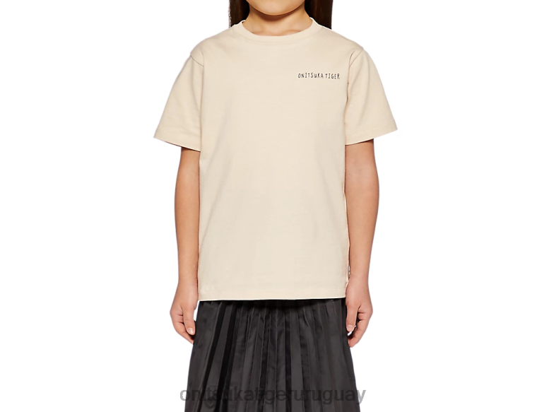 Onitsuka Tiger camiseta gráfica niños J06BX663 blanquecino ropa