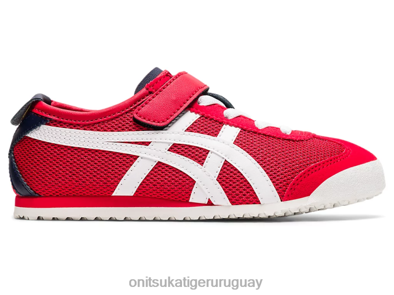 Onitsuka Tiger México 66 niños J06BX645 clásico rojo/blanco zapatos