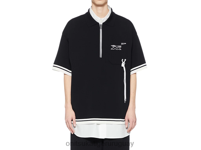 Onitsuka Tiger parte superior unisexo J06BX410 negro ropa