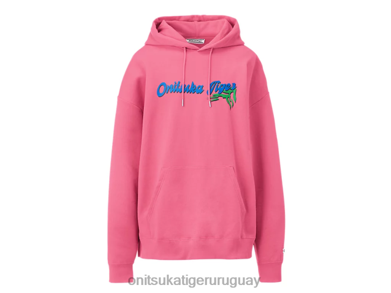 Onitsuka Tiger sudadera con capucha unisexo J06BX476 rosa ropa