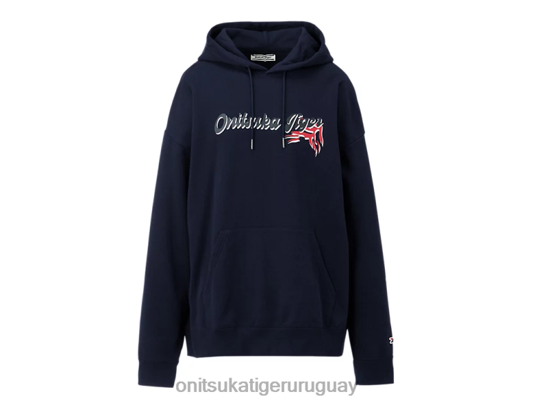 Onitsuka Tiger sudadera con capucha unisexo J06BX479 azul marino oscuro ropa
