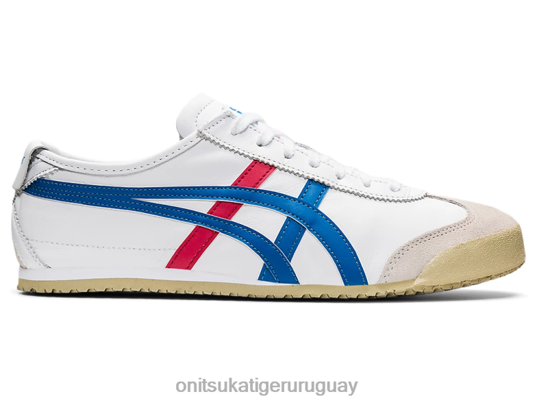 Onitsuka Tiger México 66 unisexo J06BX365 blanco azul zapatos