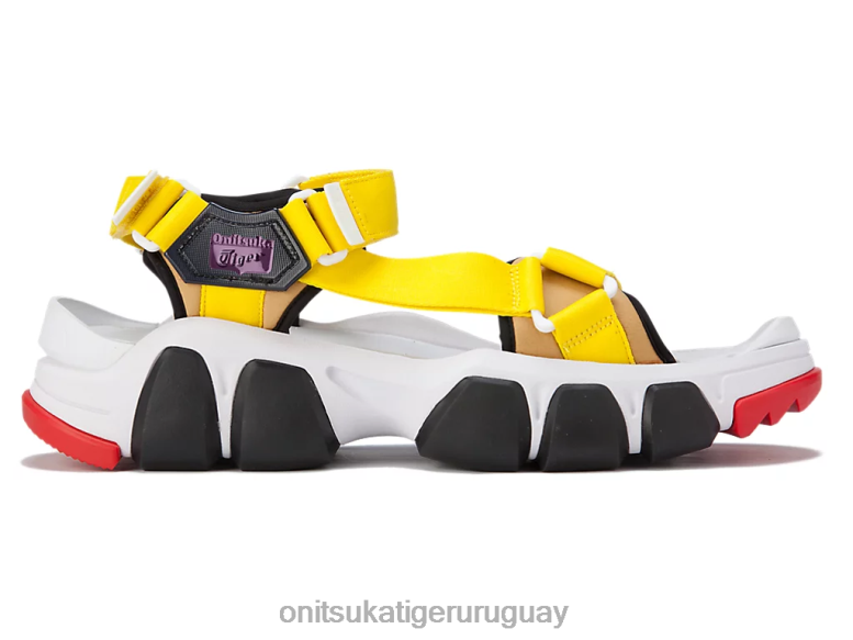 Onitsuka Tiger correa dentífrica unisexo J06BX232 blanco/amarillo vibrante zapatos