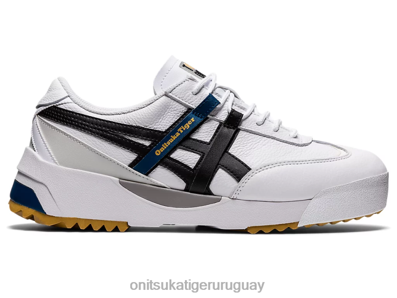 Onitsuka Tiger delegación ex unisexo J06BX197 blanco negro zapatos