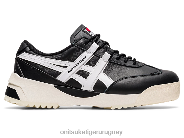 Onitsuka Tiger delegación ex unisexo J06BX269 blanco negro zapatos