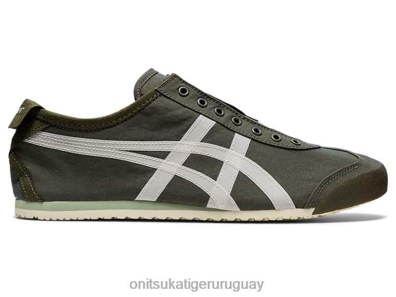 Onitsuka Tiger México 66 sin cordones unisexo J06BX180 manto verde/abedul zapatos