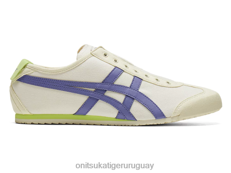 Onitsuka Tiger México 66 sin cordones unisexo J06BX44 crema/azul ultramarino zapatos