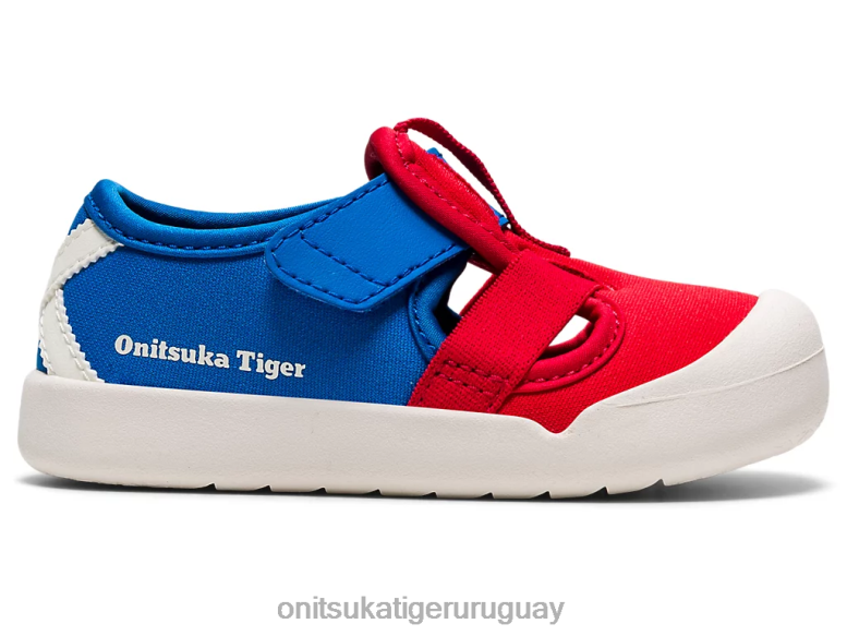 Onitsuka Tiger sandalia méxico 66 niños J06BX657 rojo clásico/azul directorio zapatos